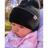 imageFURTALK Baby Beanie Fleece Lined Toddler Winter Hat Boys Girls Knit Warm Beanies Kids Ski Hats for 08 Years3pcs Beigeblackcaramel