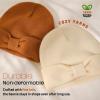 imageFURTALK Baby Beanie Winter Hat Knitted Warm Hat with Cute Bow Infant Toddler Cuffed BeaniesBeigecaramel