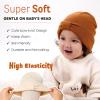 imageFURTALK Baby Beanie Winter Hat Knitted Warm Hat with Cute Bow Infant Toddler Cuffed BeaniesBeigecaramel