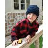 imageFURTALK Baby Beanie Winter Soft Warm Knit Hat 3 Pack Infant Toddler Slouchy CapsBlacknavygreen