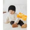 imageFURTALK Baby Beanie Winter Soft Warm Knit Hat 3 Pack Infant Toddler Slouchy CapsBlackwhitegrey