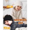 imageFURTALK Baby Beanie Winter Soft Warm Knit Hat 3 Pack Infant Toddler Slouchy CapsWhitepinkgrey