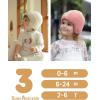imageFURTALK Baby Beanie Winter Warm Hats Fleece Lined with Earflap Cute Knit Kids CapsBeigepink