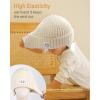 imageFURTALK Baby Beanie Winter Warm Hats Fleece Lined with Earflap Cute Knit Kids CapsBlackbeige