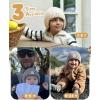 imageFURTALK Baby Beanie Winter Warm Hats Fleece Lined with Earflap Cute Knit Kids CapsBlackbeige