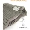 imageFURTALK Baby Beanie Winter Warm Hats Fleece Lined with Earflap Cute Knit Kids CapsGreygreen