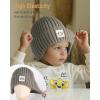 imageFURTALK Baby Beanie Winter Warm Hats Fleece Lined with Earflap Cute Knit Kids CapsGreygreen