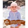 imageFURTALK Baby Girl Sun Hat UPF 80 Wide Brim Toddler Beach Hats Sun ProtectionBeigepink