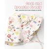 imageFURTALK Baby Girl Wide Brim Sun Hat with UPF 50 Toddler Baby Sun ProtectionBeige Flower