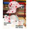 imageFURTALK Baby Girl Wide Brim Sun Hat with UPF 50 Toddler Baby Sun ProtectionStrawberry