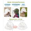 imageFURTALK Baby Sun Hat Girls and Boys Summer Beach Swim Hat Essentials UPF 50Pinkwhite