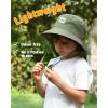 imageFURTALK Baby Sun Hat Smile Face Toddler Boys Girls Bucket Hat 05 Years Kids UPF 50 Sun Protection Summer HatsArmy Greennavy