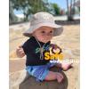 imageFURTALK Baby Sun Hat Smile Face Toddler Boys Girls Bucket Hat 05 Years Kids UPF 50 Sun Protection Summer HatsNavygrey