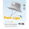 imageFURTALK Baby Sun Hat Smile Face Toddler Boys Girls Bucket Hat 05 Years Kids UPF 50 Sun Protection Summer HatsNavygrey