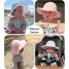imageFURTALK Baby Sun Hat Toddler Beach Hats with UPF 50 Sun Protection Wide Brim Girls Bucket HatWhitepink