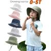 imageFURTALK Baby Sun Hat Toddler Boys Girls Bucket Hat for Kids 05 Years UPF 50 Sun Protective Child Summer Beach HatsGreengrey