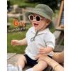 imageFURTALK Baby Sun Hat Toddler Boys Girls Bucket Hat for Kids 05 Years UPF 50 Sun Protective Child Summer Beach HatsGreengrey