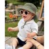 imageFURTALK Baby Sun Hat Toddler Boys Girls Bucket Hat for Kids 05 Years UPF 50 Sun Protective Child Summer Beach HatsNavygreen