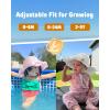 imageFURTALK Baby Sun Hat Toddler Girls Bucket Beach Hat Wide Brim UPF 50 Adjuatable Travel Beach EssentialsStripes