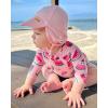 imageFURTALK Baby Sun Hat UPF 50 UV Ray Sun Protection Cotton Toddler Hats for Boys GirlsRose Pink