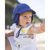 imageFURTALK Baby Sun Hat UPF 50 UV Ray Sun Protection Cotton Toddler Hats for Boys GirlsRoyal Blue
