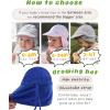 imageFURTALK Baby Sun Hat UPF 50 UV Ray Sun Protection Cotton Toddler Hats for Boys GirlsRoyal Blue