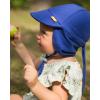 imageFURTALK Baby Sun Hat UPF 50 UV Ray Sun Protection Cotton Toddler Hats for Boys GirlsRoyal Blue