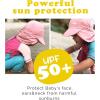 imageFURTALK Baby Sun Hat with Neck Flap UPF 50 Adjustable Baby Boys Girls Summer Beach Hat for Traveling Swim HatPink