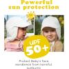 imageFURTALK Baby Sun Hat with Neck Flap UPF 50 Adjustable Baby Boys Girls Summer Beach Hat for Traveling Swim HatWhite