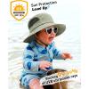 imageFURTALK Baby Toddler Sun Hat Bucket Hat with Neck Flap Wide Brim Hats Beach Vacation EssentialsGreen