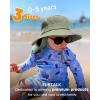 imageFURTALK Baby Toddler Sun Hat Bucket Hat with Neck Flap Wide Brim Hats Beach Vacation EssentialsGreen
