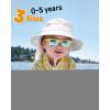 imageFURTALK Baby Toddler Sun Hat Bucket Hat with Neck Flap Wide Brim Hats Beach Vacation EssentialsWhite