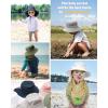 imageFURTALK Baby Toddler Sun Hat Bucket Hat with Neck Flap Wide Brim Hats Beach Vacation EssentialsWhite
