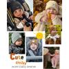 imageFURTALK Baby Toddler Winter Hat 3 Packs Baby Beanie Toddler Beanie Boys Girls Fleece Lined Kids Warm Knit HatsBeigeblackcaramel
