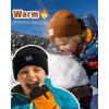 imageFURTALK Baby Toddler Winter Hat 3 Packs Baby Beanie Toddler Beanie Boys Girls Fleece Lined Kids Warm Knit HatsBeigeblackcaramel