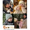 imageFURTALK Baby Toddler Winter Hat 3 Packs Baby Beanie Toddler Beanie Boys Girls Fleece Lined Kids Warm Knit HatsBlackgreybeige