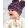 imageFURTALK Baby Winter Knitted Beanie Hat Soft Warm Lined Pom Pom for Infant Toddler Skull CapWhitepinkmulticolor