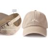 imageFURTALK Baseball Cap Men Mountain Embroidery Dad Hat Unstructured Soft Vintage Washed Cotton Outdoor Hats for MenKhaki