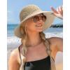 imageFURTALK Beach Hats for Women Summer Straw Sun Hat Wide Brim Crochet HatsBeige