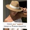 imageFURTALK Beach Sun Hat for Women Men Wide Brim Fedora Summer Straw Hats UPF 80Khakiblack RibbonKhakiwhite Ribbon