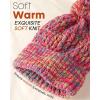 imageFURTALK Beanie for Women Winter Beanie Knitted Hat with Pom Soft Warm Ski CapRose Red