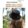 imageFURTALK Bucket Hats for Women Washed Cotton Packable Summer Beach Sun Hats Bucket Hat with Strings for TravelBlack