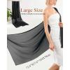 imageFURTALK Chiffon Shawl Wraps for Women Evening Dresses Soft Scarf Formal Wedding Bridal ScarvesBlack