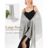 imageFURTALK Chiffon Shawl Wraps for Women Evening Dresses Soft Scarf Formal Wedding Bridal ScarvesGrey