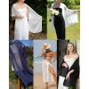 imageFURTALK Chiffon Shawl Wraps for Women Evening Dresses Soft Scarf Formal Wedding Bridal ScarvesNavy
