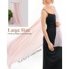 imageFURTALK Chiffon Shawl Wraps for Women Evening Dresses Soft Scarf Formal Wedding Bridal ScarvesPink