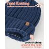 imageFURTALK Kids Winter Hat Toddler Knitted Beanie with Faux Fur Pom Poms for Baby Girls BoysBlue