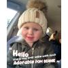 imageFURTALK Kids Winter Hat Toddler Knitted Beanie with Faux Fur Pom Poms for Baby Girls BoysWhite