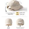 imageFURTALK Men and Women Vintage Washed Distressed Cotton Baseball Cap Plain Blank Adjustable Classic Baseball Hat CapBeige