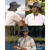 imageFURTALK Mens Bucket Sun Hat UPF 80 Wide Brim Hiking Fishing Beach Outdoor HatsDark Grey